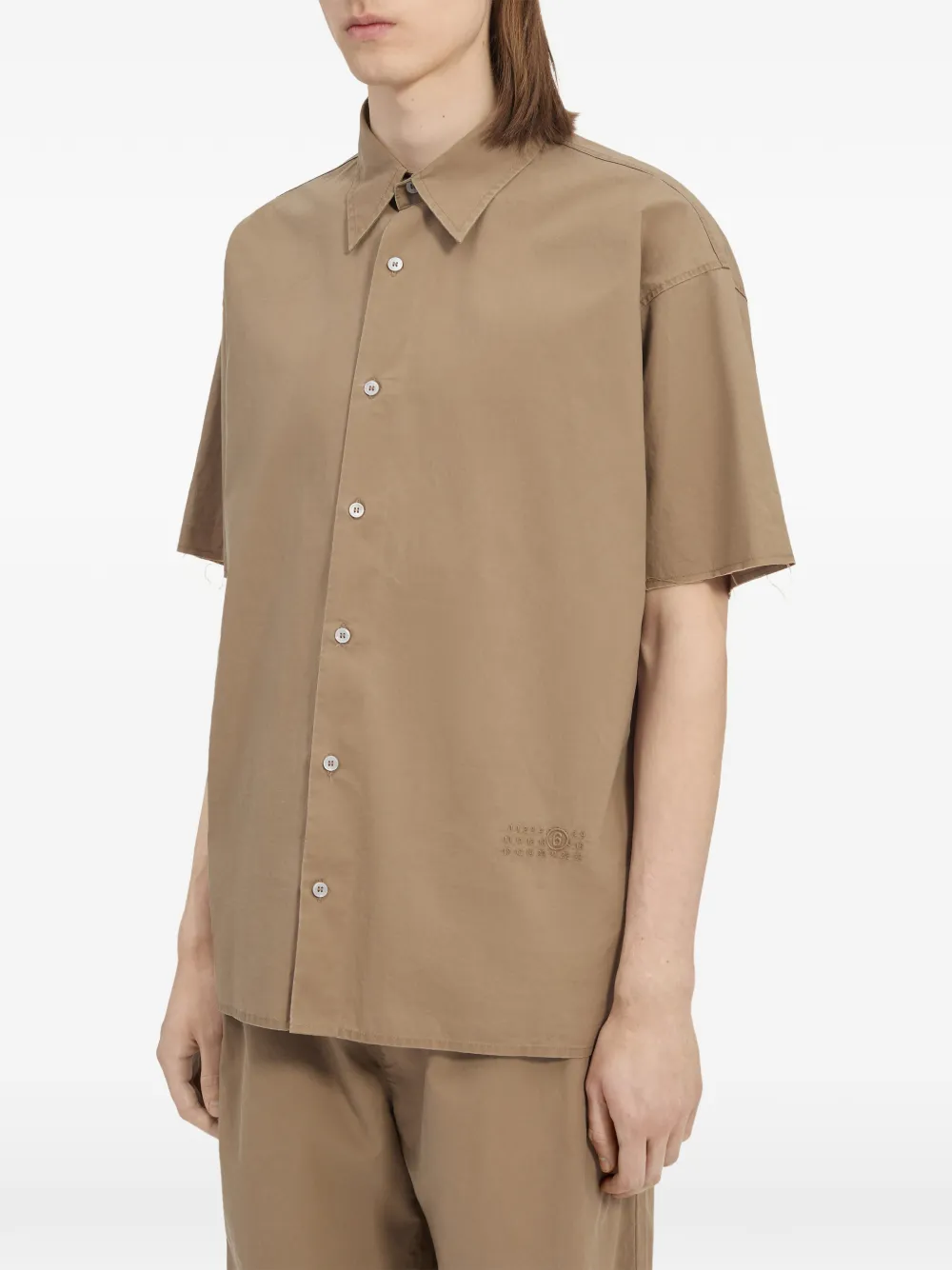 MM6 Maison Margiela Overhemd met korte mouwen Beige