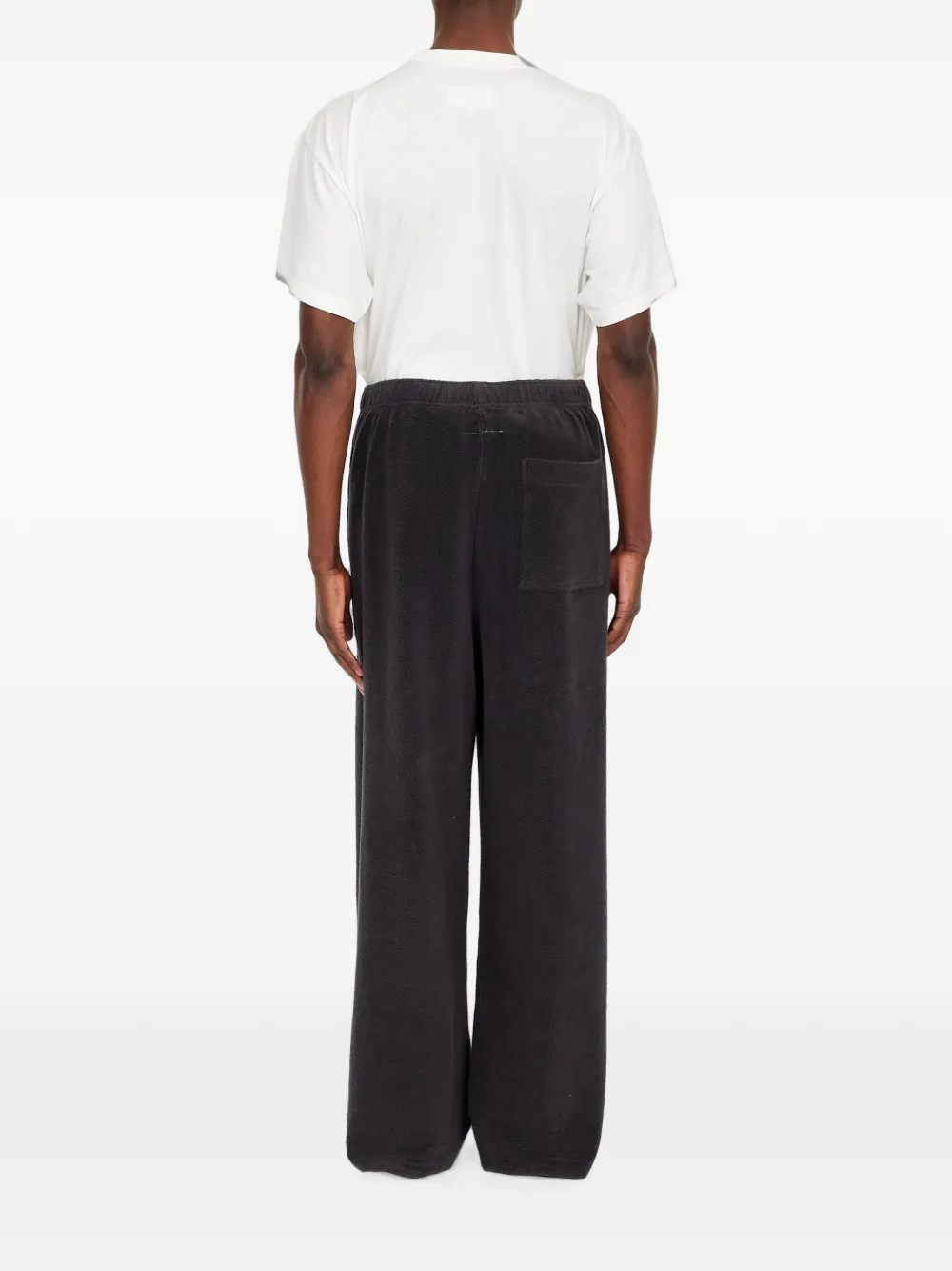 MM6 Maison Margiela Geborstelde fleece katoenen joggingbroek Grijs