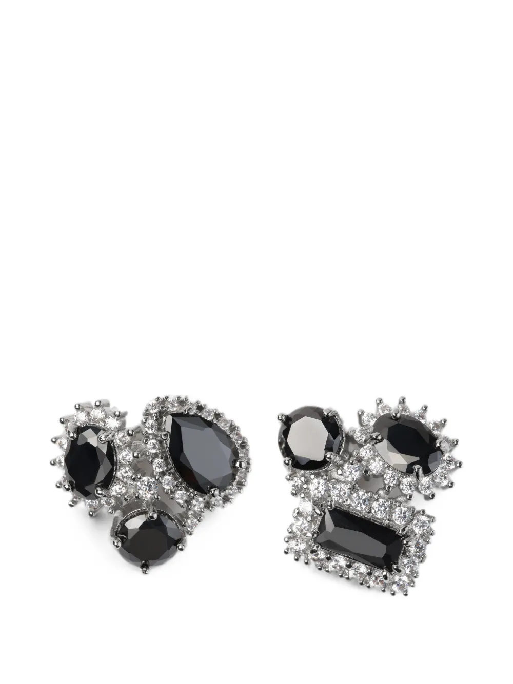 Maison Margiela cluster stud earrings - Argento