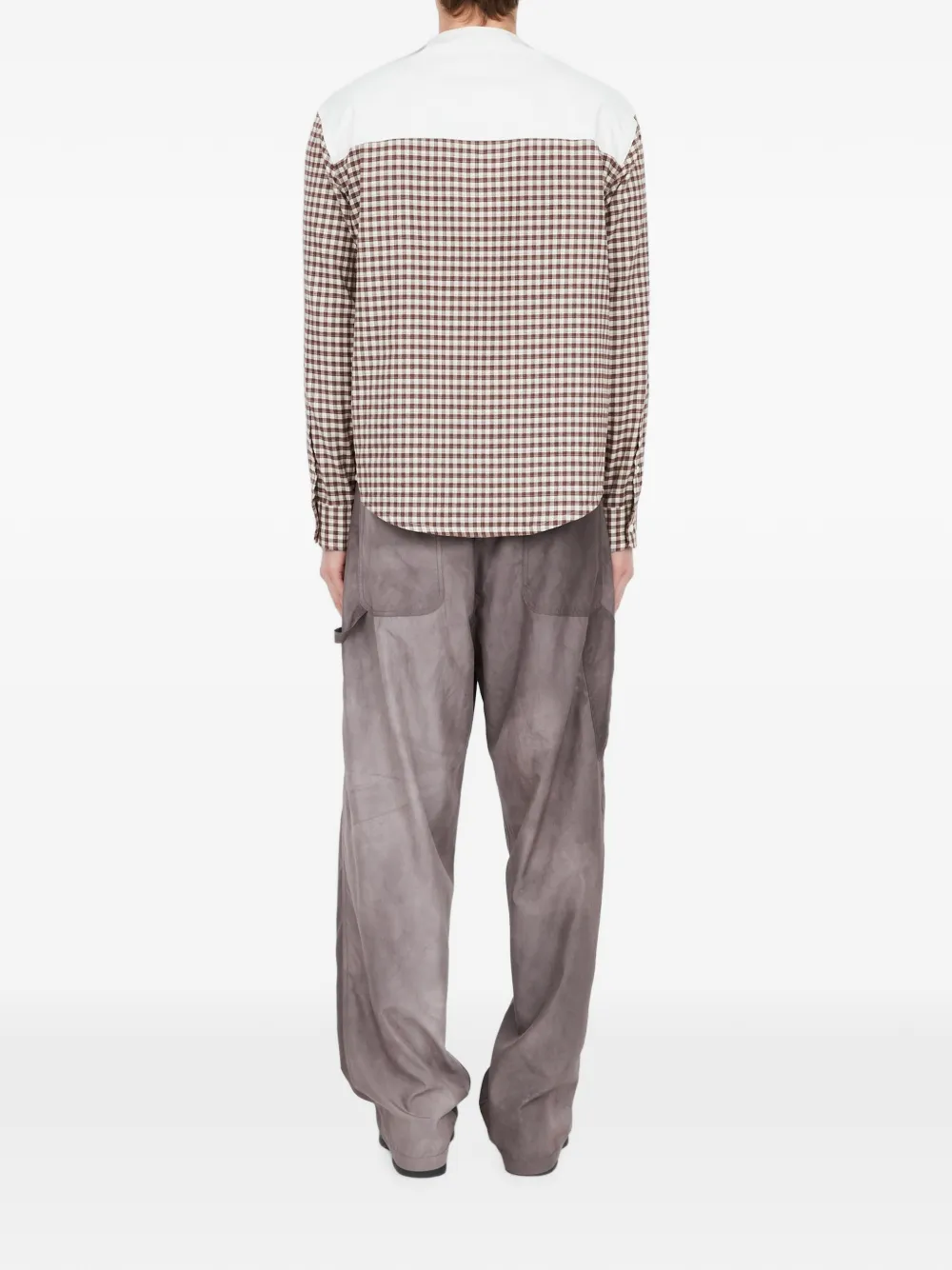 MM6 Maison Margiela Flanellen overhemd Bruin