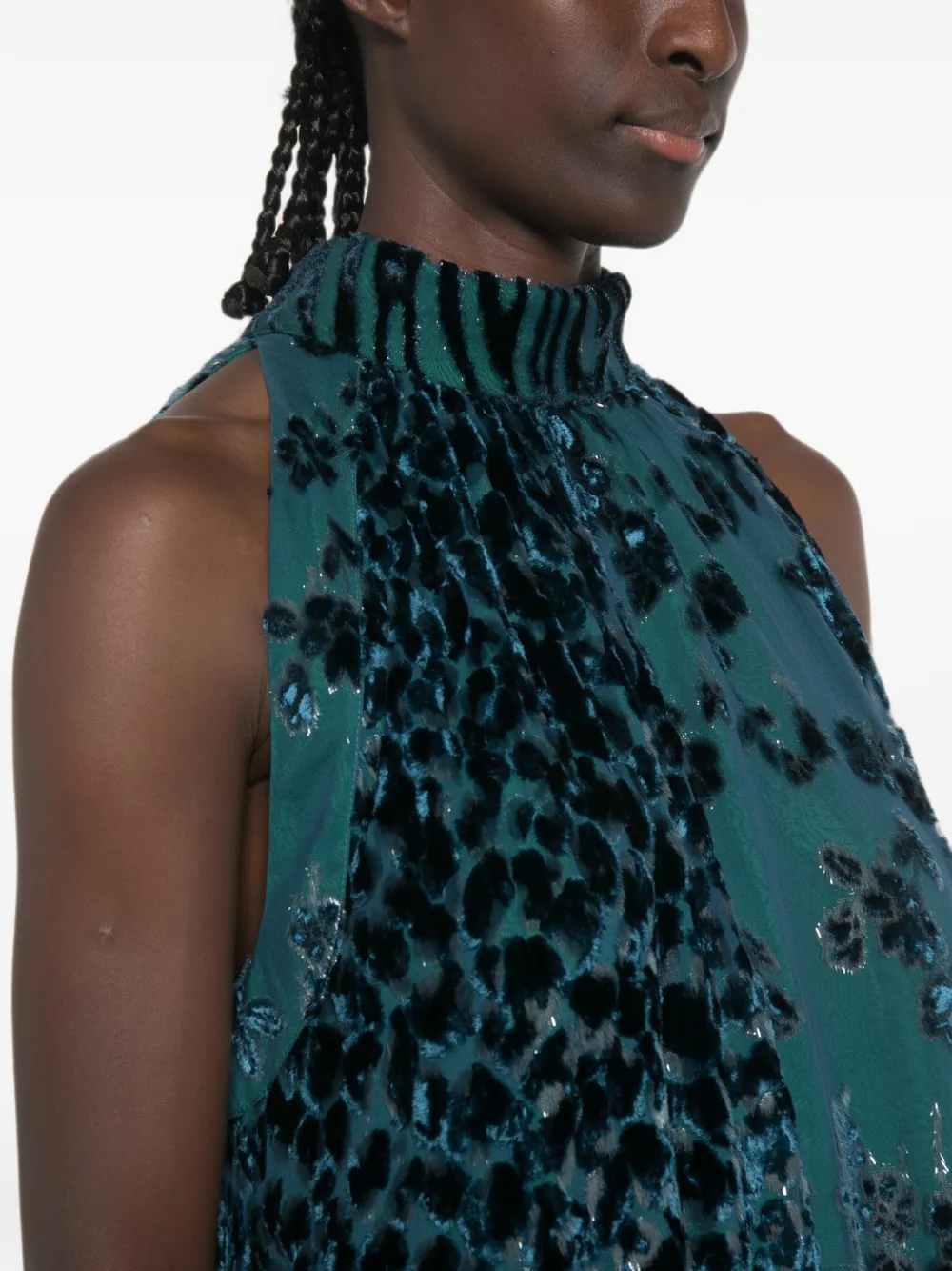 Pierre-Louis Mascia Maxi-jurk met print Blauw