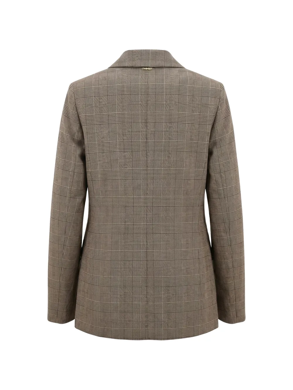 TWINSET Geruite blazer Beige