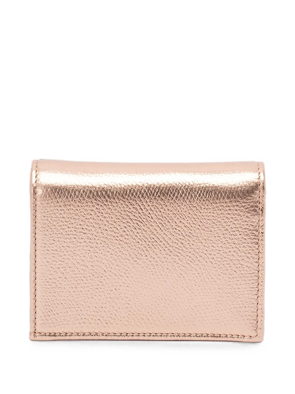 Valentino Garavani VLogo metallic leren portemonnee Roze
