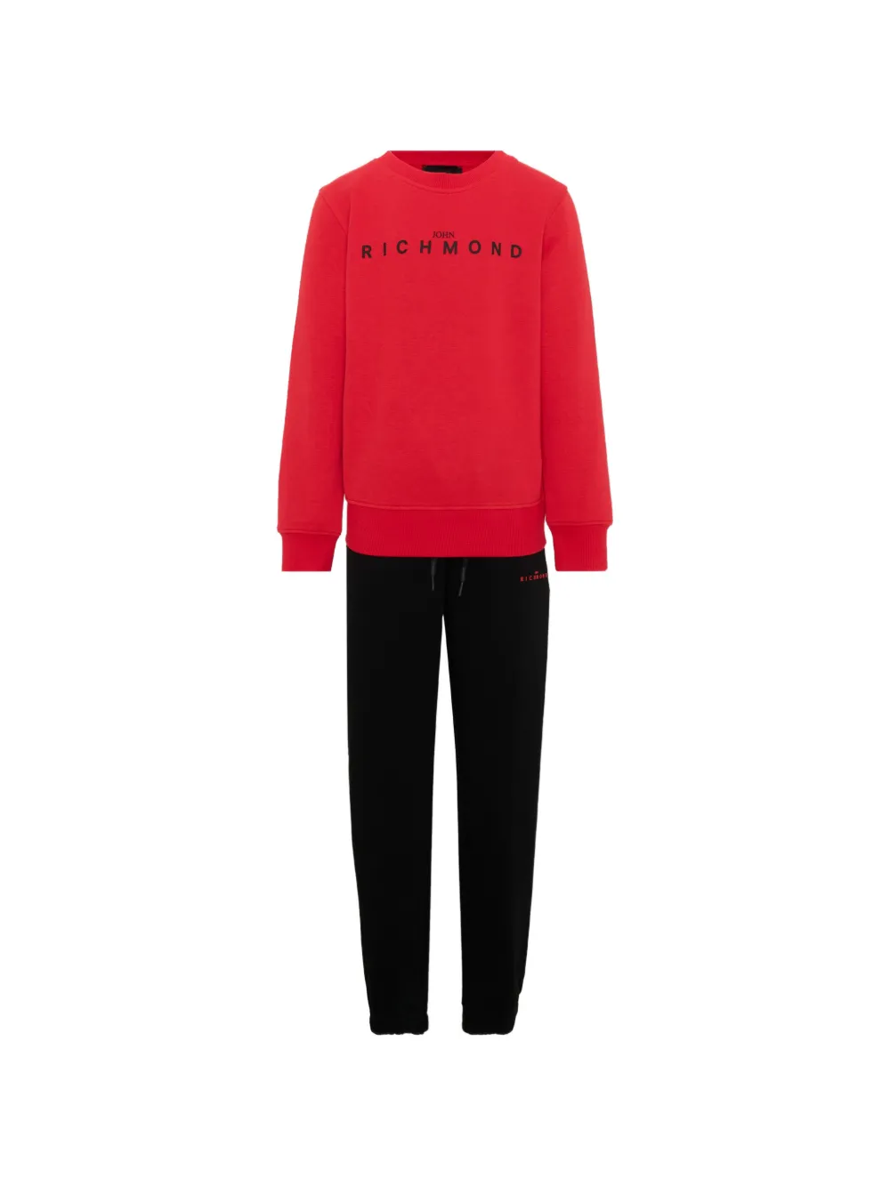 John Richmond Junior logo-print tracksuit set - Rosso