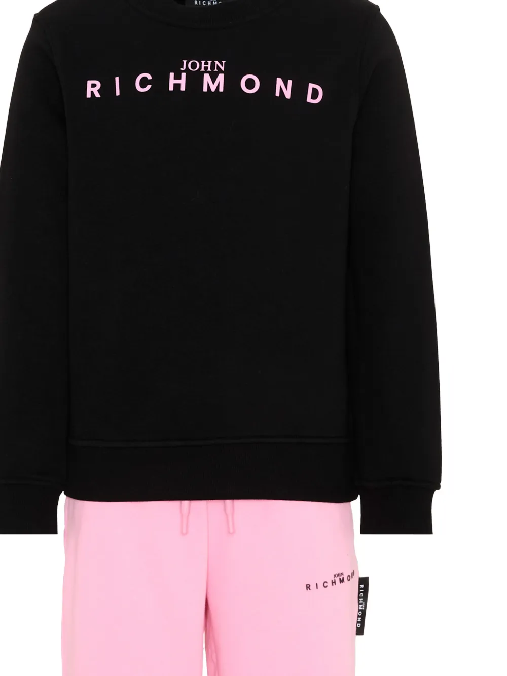 John Richmond Junior Trainingspak met logoprint Roze