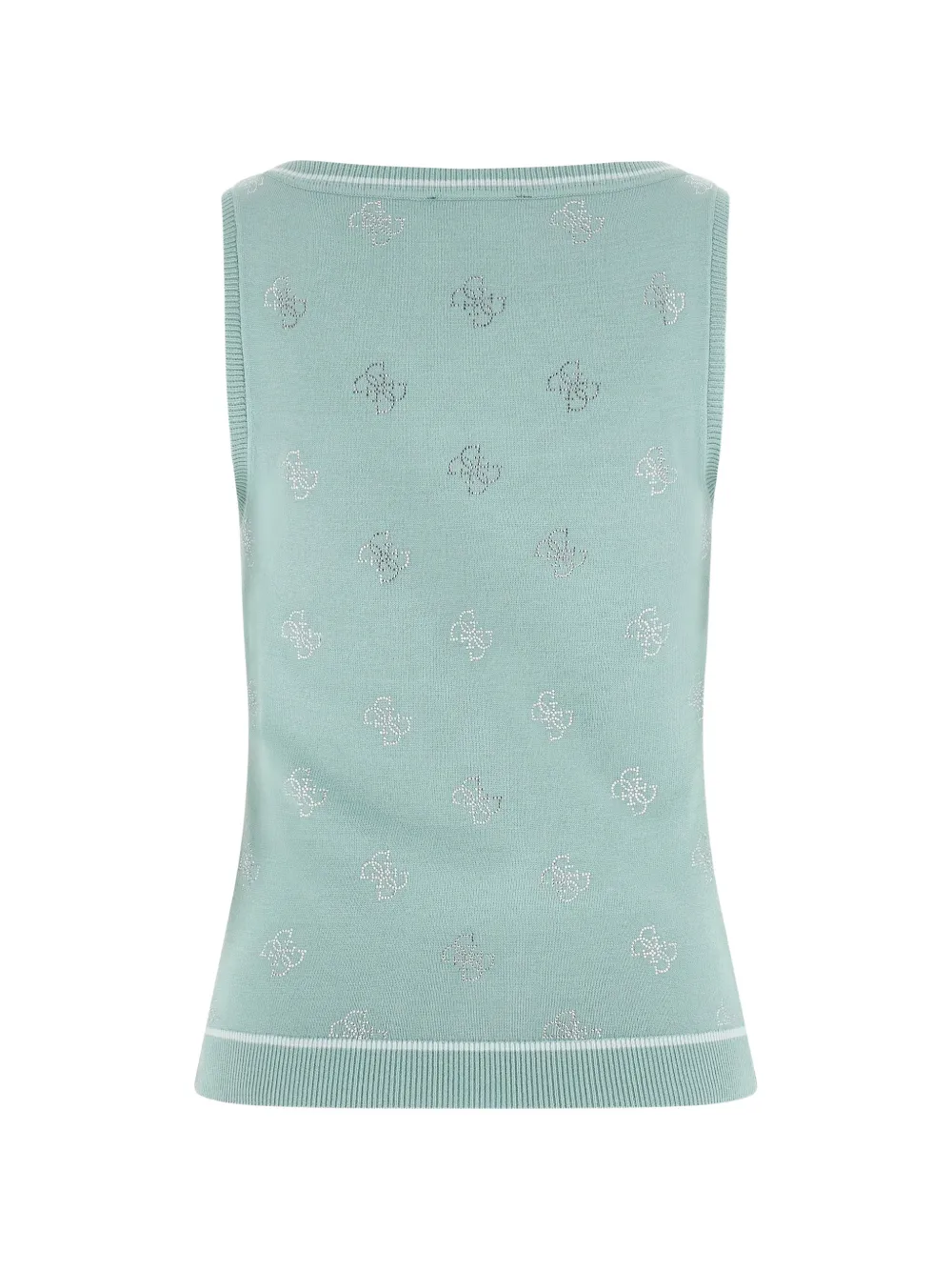 GUESS USA rhinestones tank top Groen