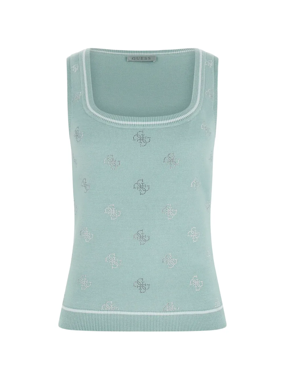 GUESS USA rhinestones tank top Groen
