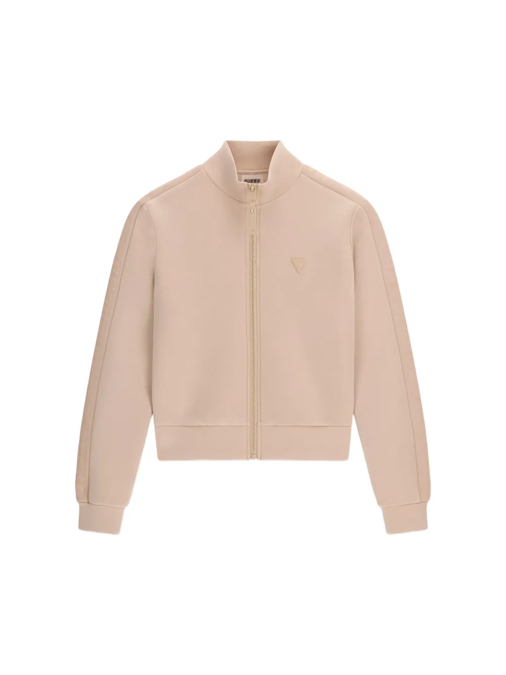 GUESS USA side-logo-tape sweatshirt Beige