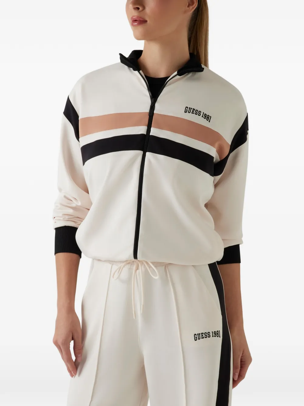 GUESS USA Suzanne Sweatshirt mit Reißverschluss - Nude