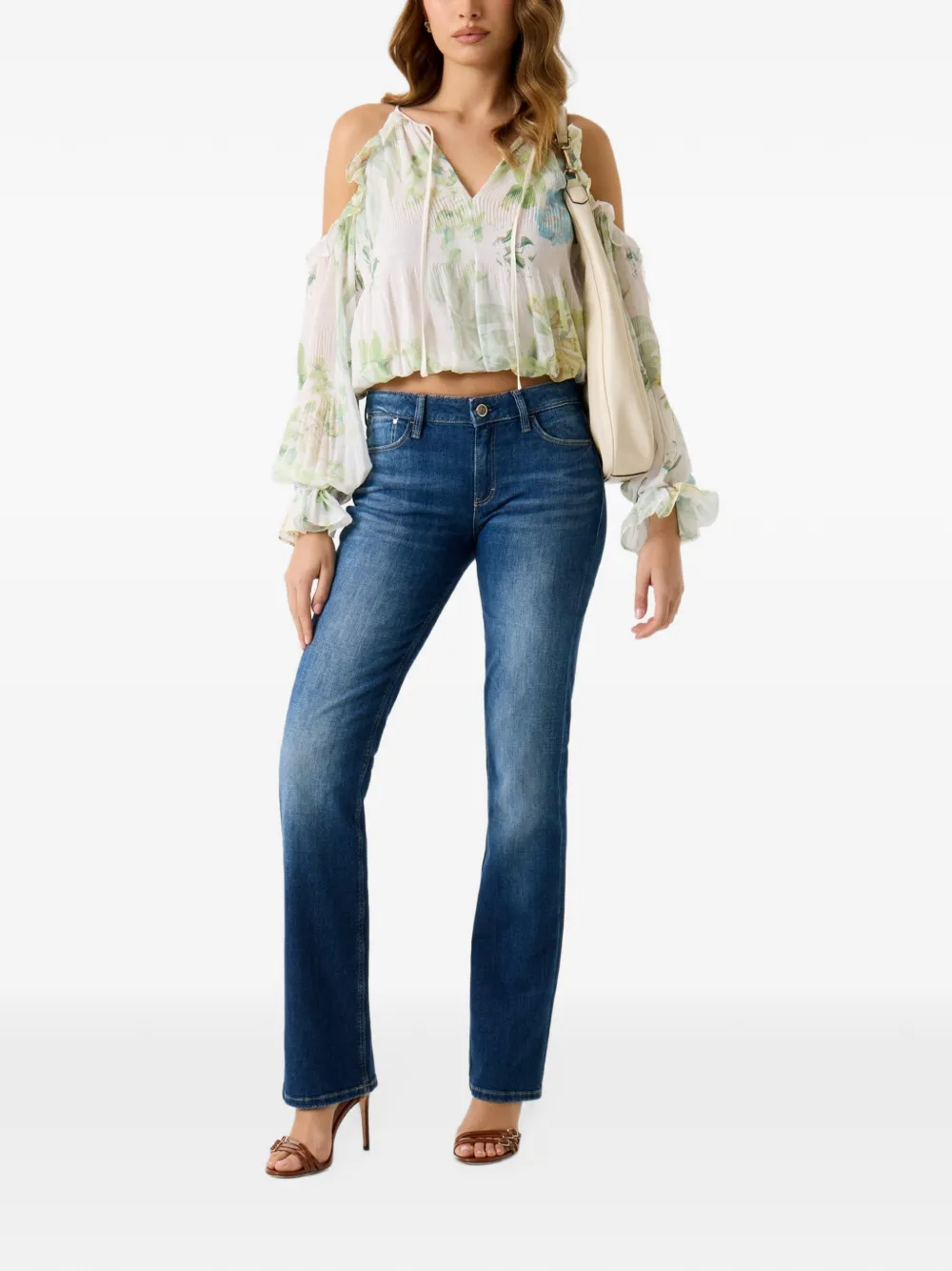 GUESS USA Chiffon blouse Wit