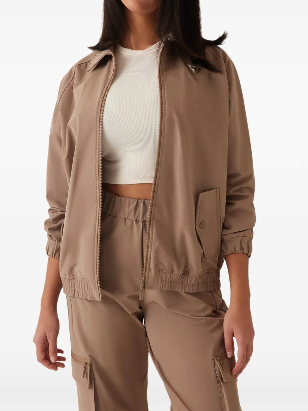 GUESS USA Chris zip-up jacket - Nude