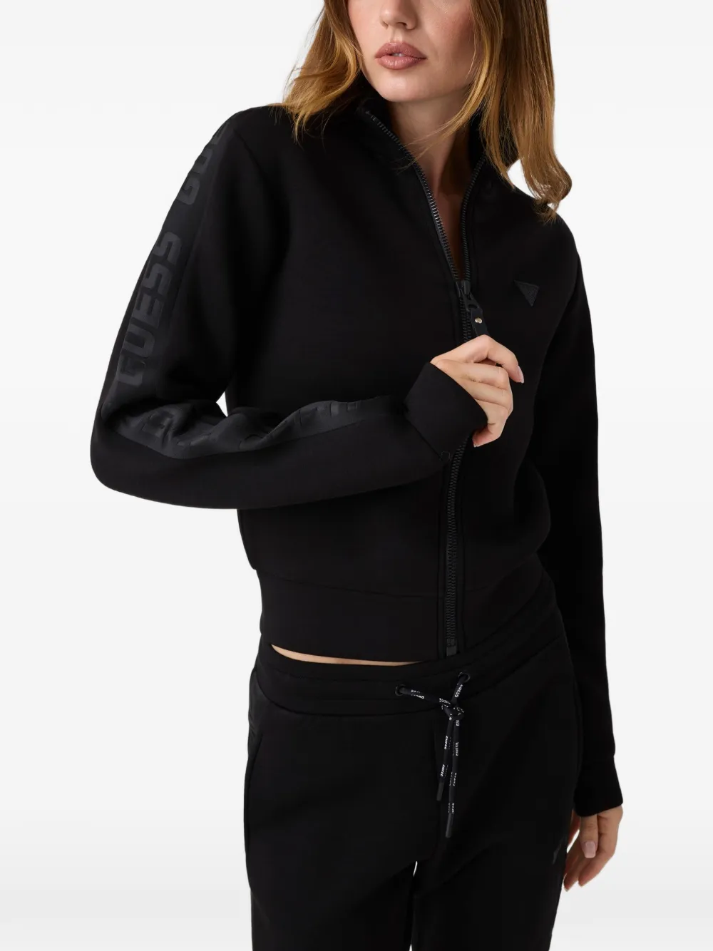 GUESS USA Sweatshirt mit Logo - Schwarz