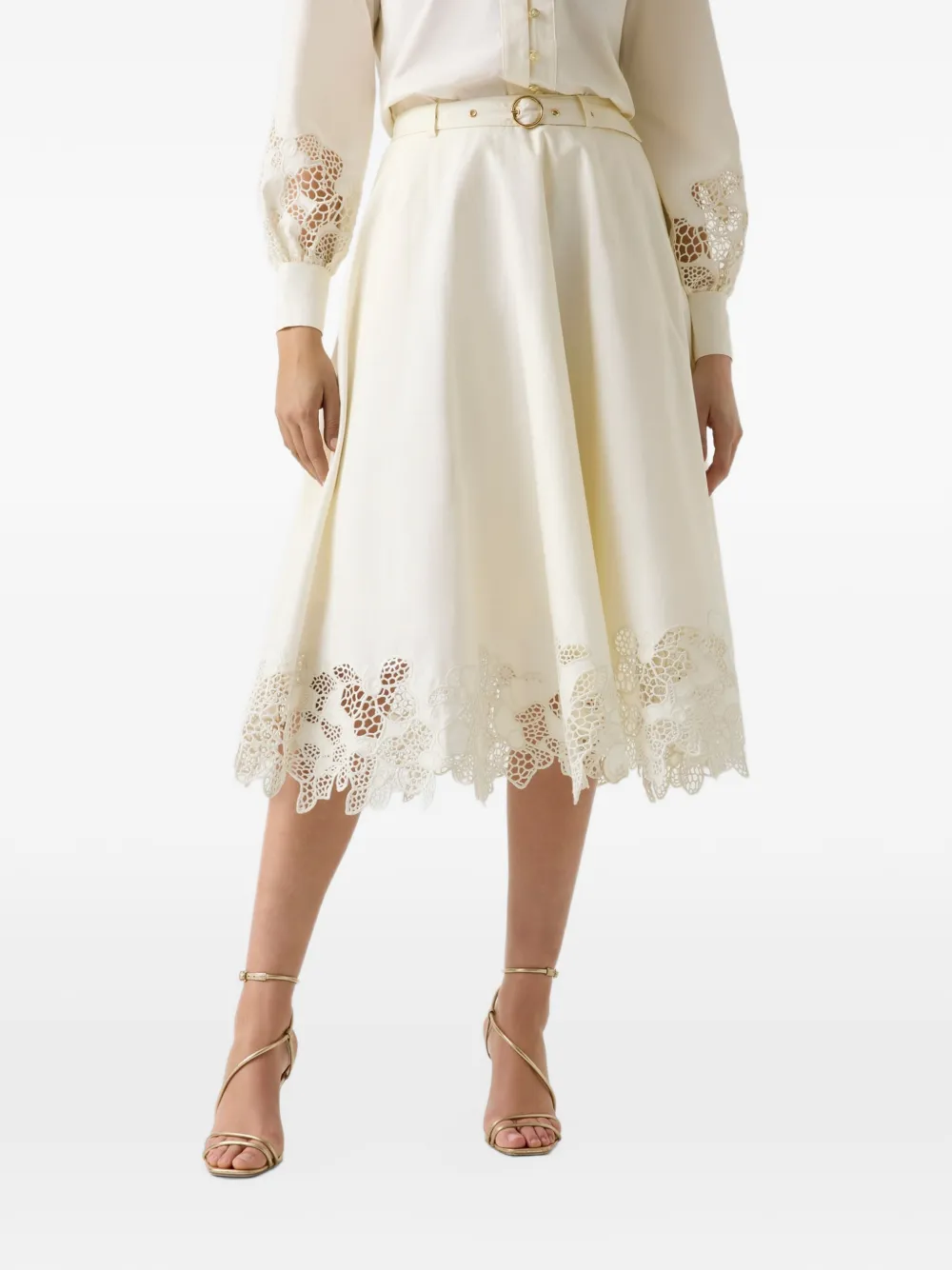 GUESS USA cricle pleated skirt - Nude