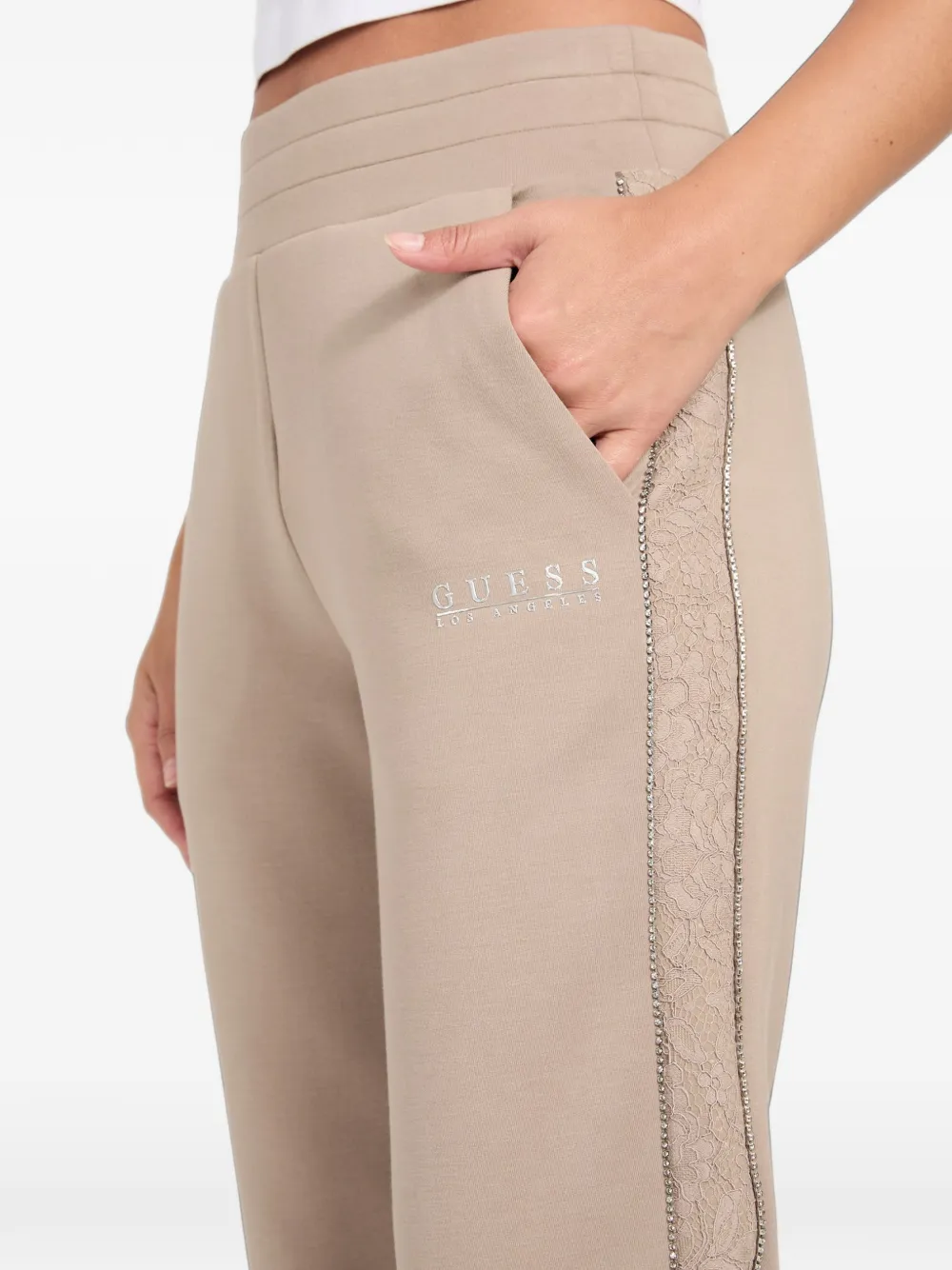 GUESS USA New Victoire Scuba pants Beige