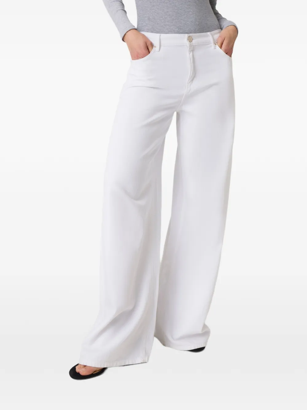 GUESS USA wide-leg pants - Weiß