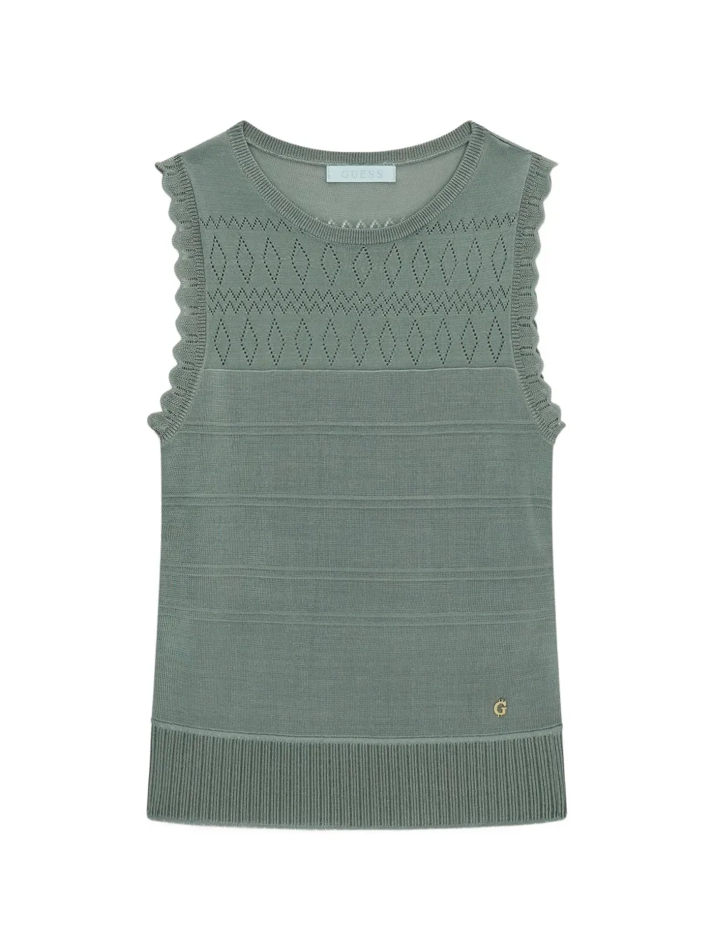 GUESS USA Avery tank top sweater Groen