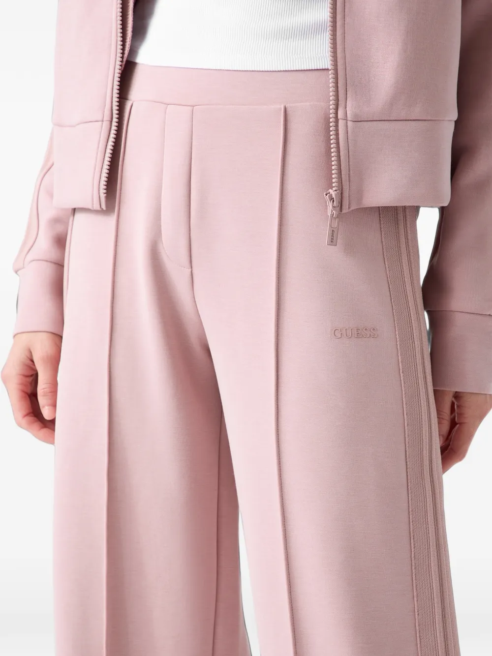 GUESS USA Lyra logo-embroidered track pants Roze