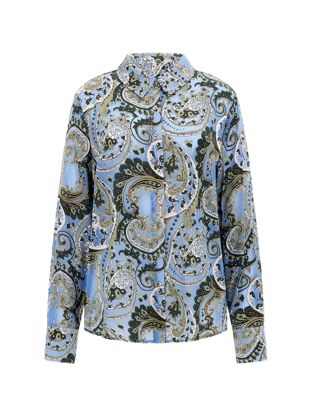 GUESS USA Clarisse paisley-print shirt - Blau