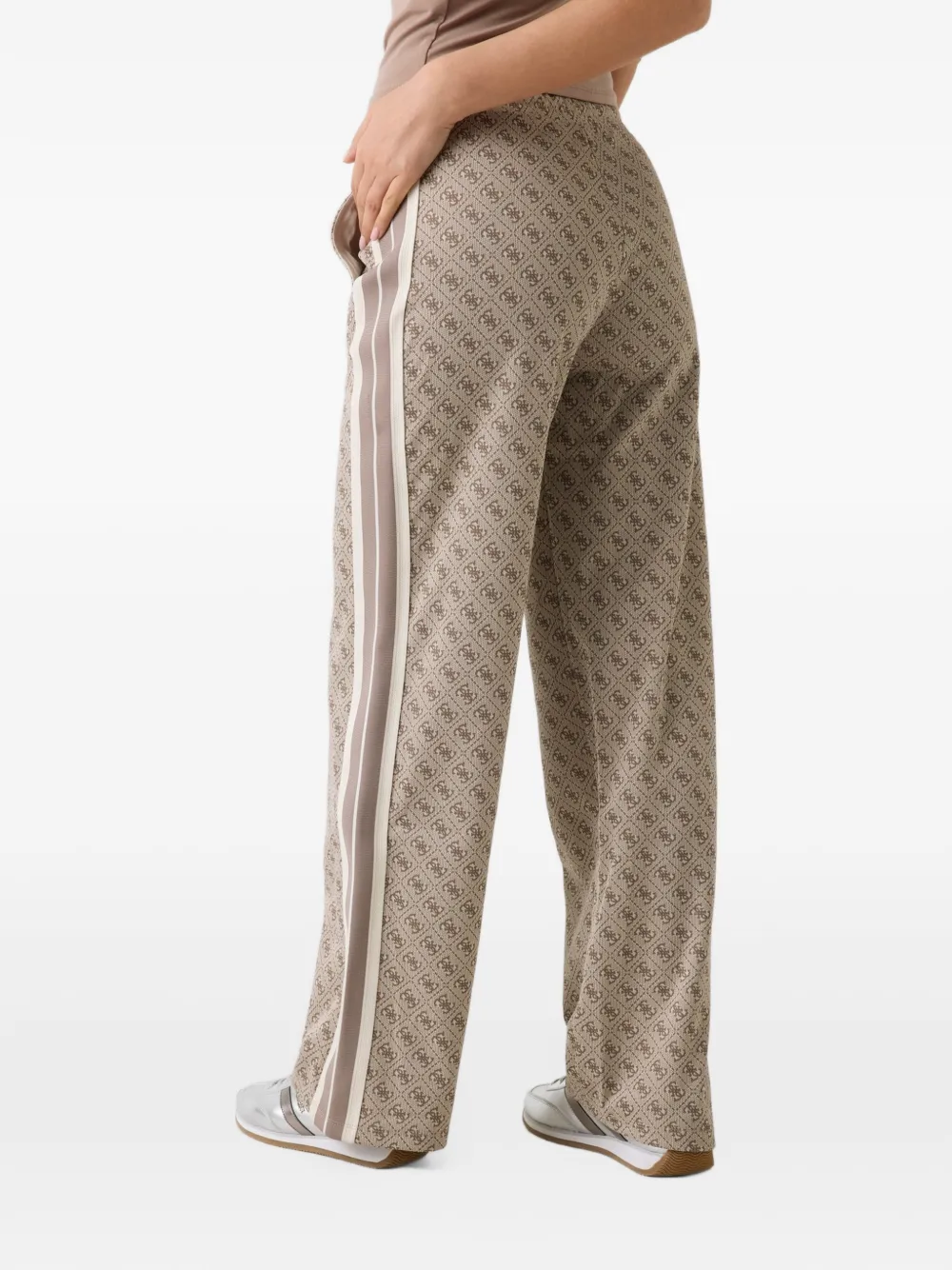 GUESS USA Joggingbroek met 4G-logo Beige