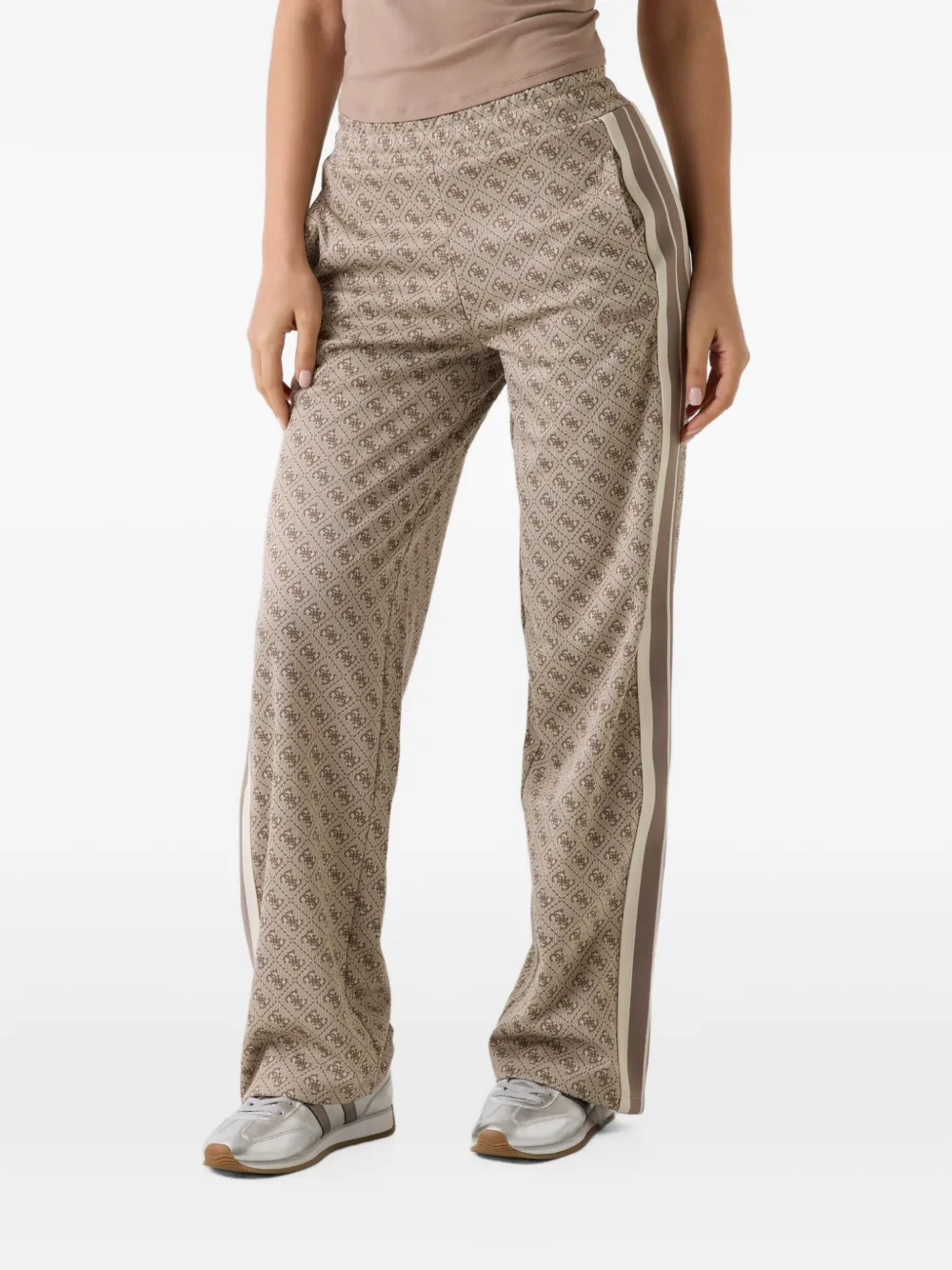 GUESS USA 4G logo sweatpants - Nude