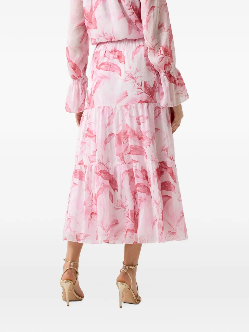 GUESS USA printed maxi skirt Wit