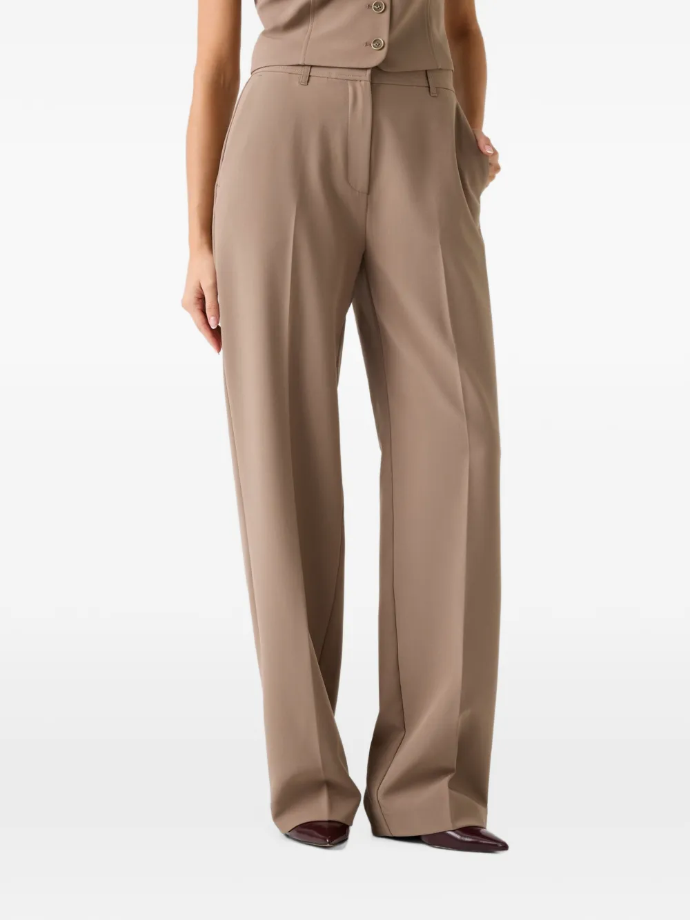 GUESS USA wide-leg trousers - Nude