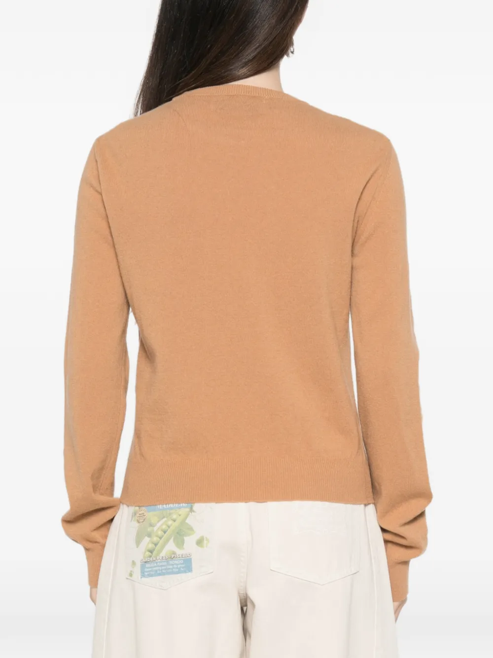 Jucca Trui met ronde hals en argyle-patroon Beige