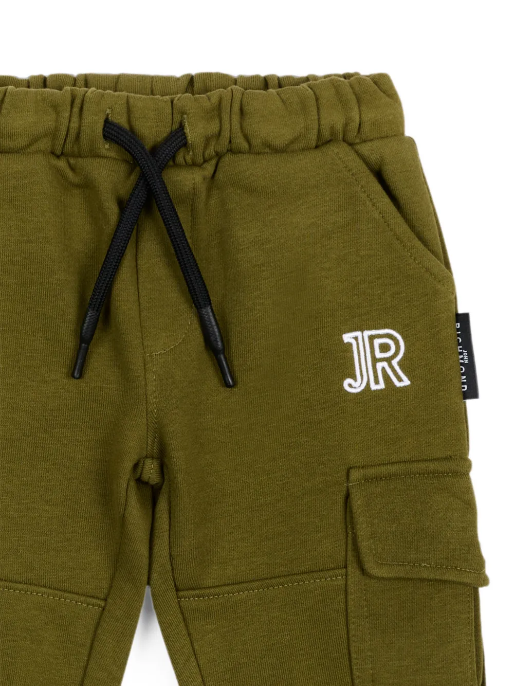 John Richmond Junior Trainingsbroek met geborduurd logo en cargo zakken Groen