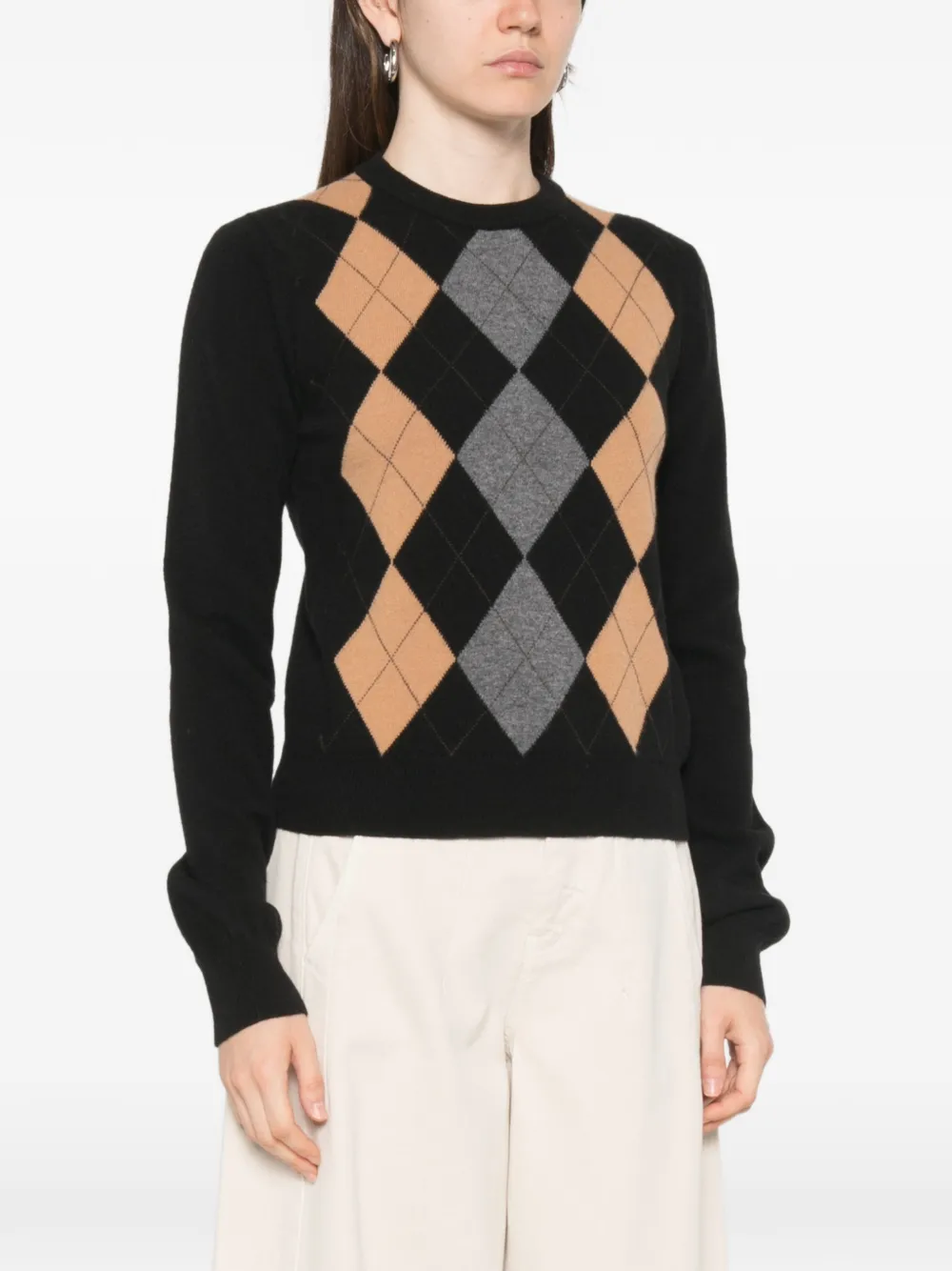 Jucca Trui met argyle patroon Zwart