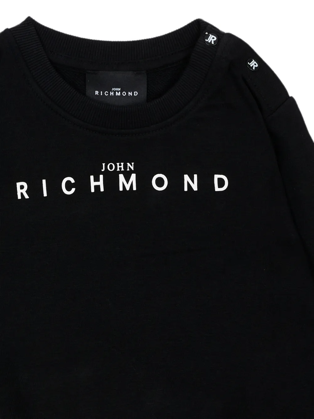 John Richmond Junior Trui met logoprint Zwart