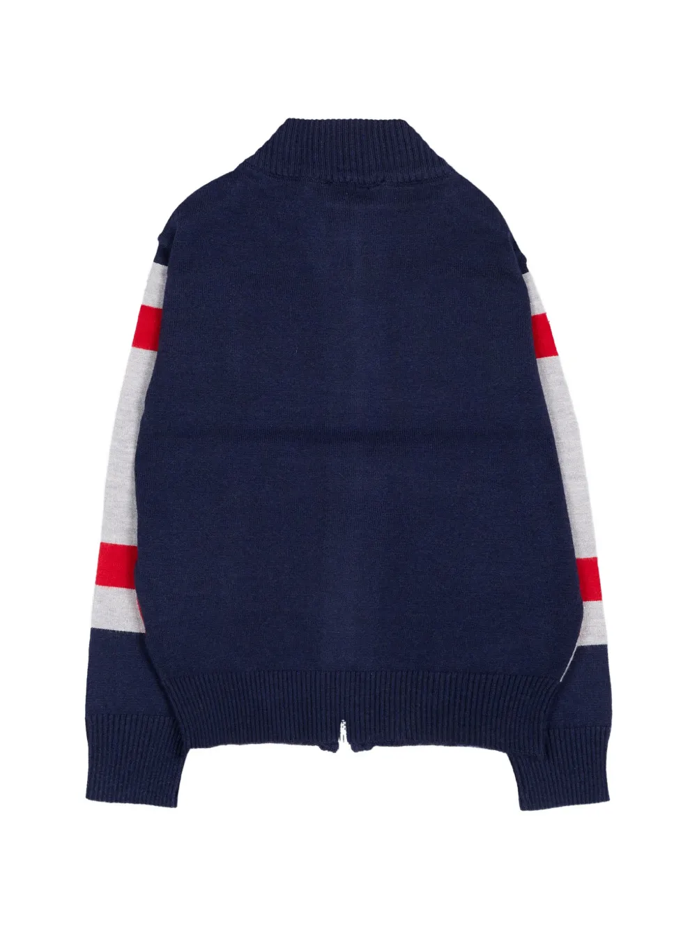 TRUSSARDI JUNIOR Gestreept vest met geborduurd logo Blauw