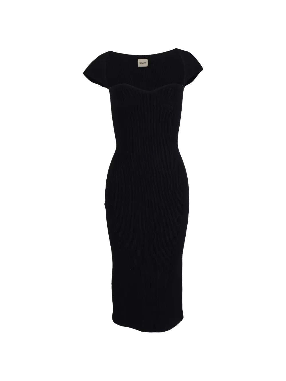 KHAITE Allegra sweetheart dress - Nero