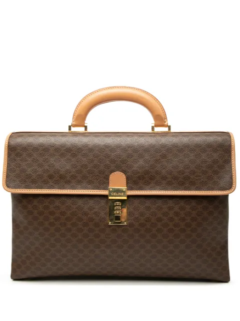 Celine Pre-Owned 2014 Macadam Coated Canvas business bag