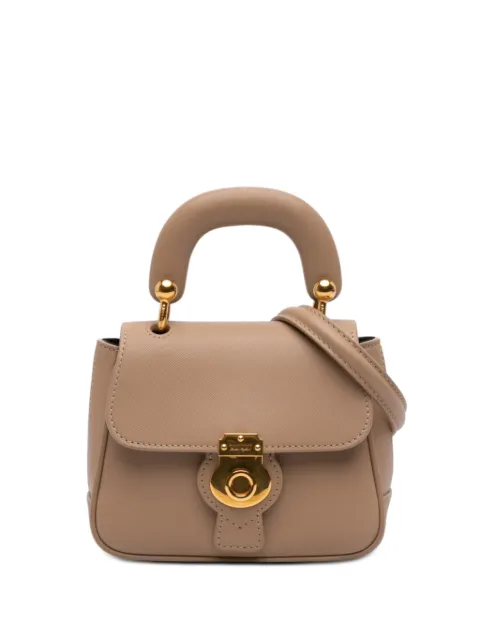 Burberry Pre-Owned 2018-2023 Mini Trench Calfskin DK88 Top Handle Bag satchel