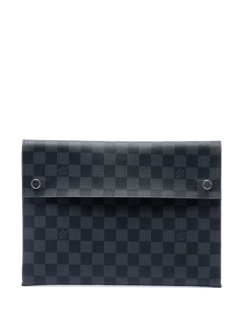 Louis Vuitton Pre-Owned bolso de mano Alpha Pochette GM con motivo Damier Graphite 2019