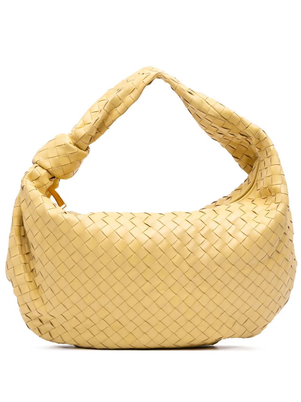 Bottega Veneta Pre-Owned 2012-2026 Medium Nappa Intrecciato Jodie hobo bag - Giallo