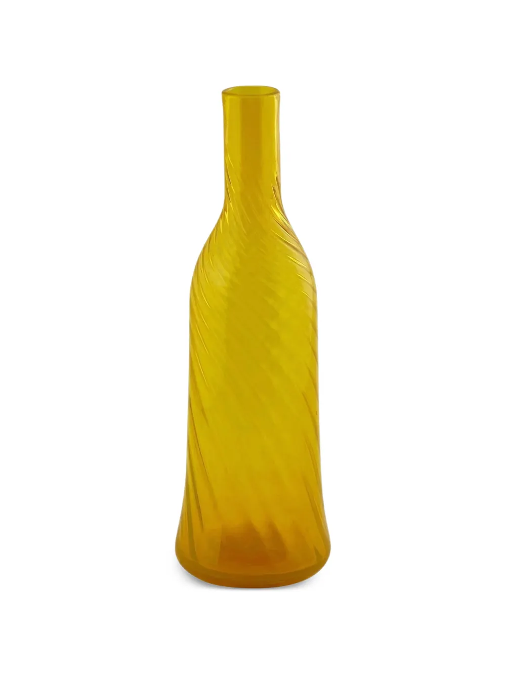 ENZO DE GASPERI ribbed bottle vase - Gelb