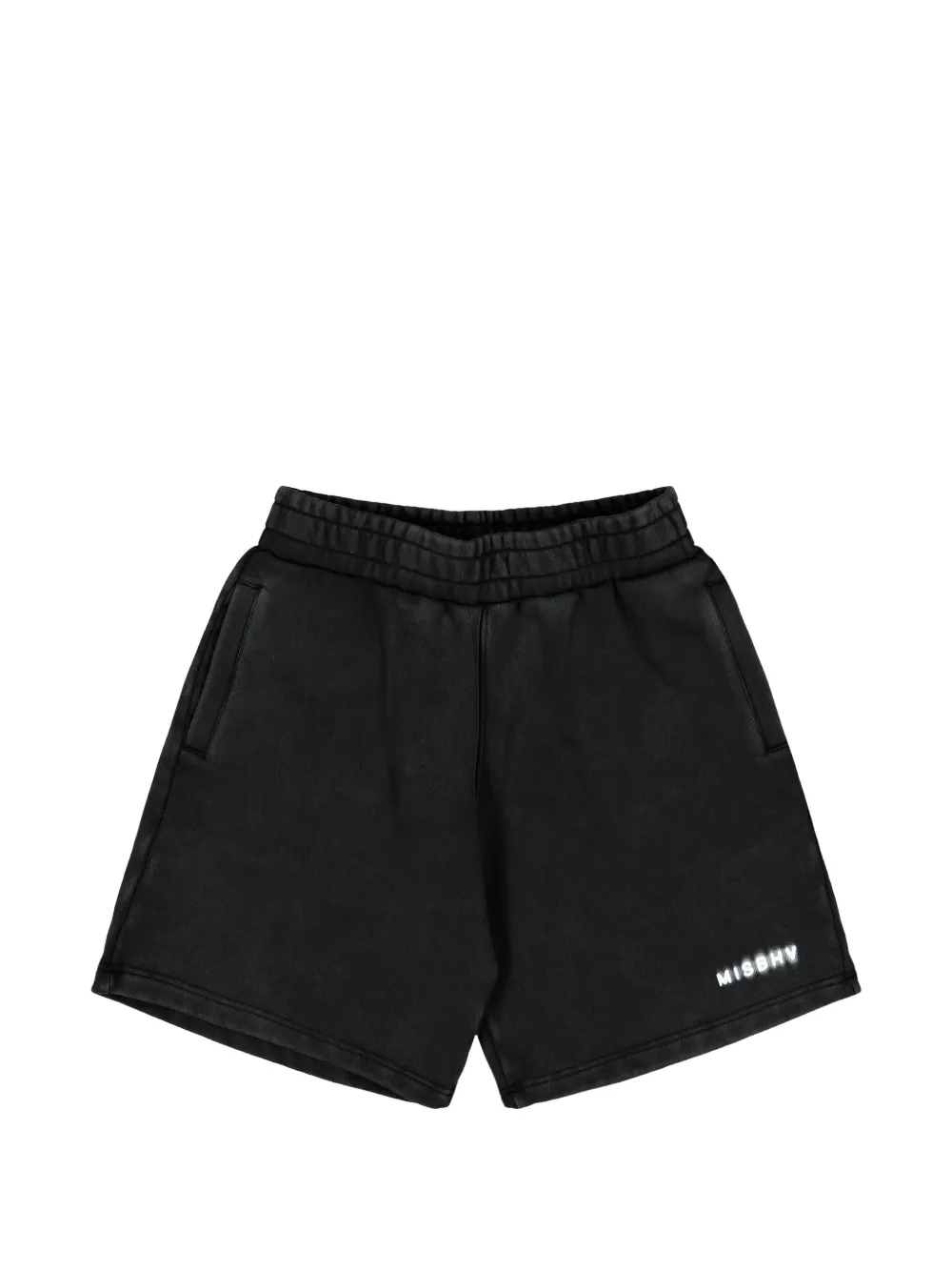 MISBHV Community logo-print track shorts - Nero