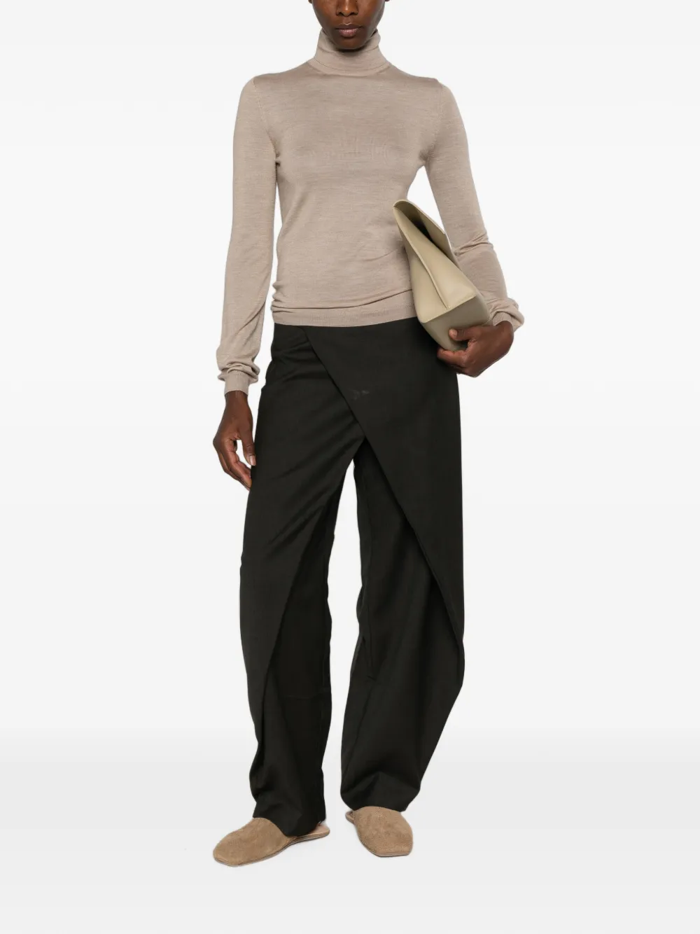 Maison Margiela Coltrui met lange mouwen Beige