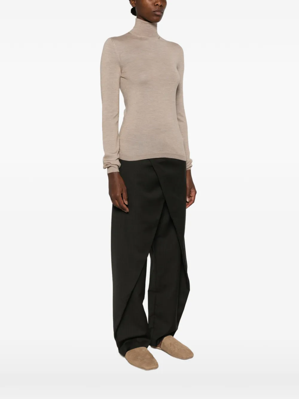 Maison Margiela Coltrui met lange mouwen Beige