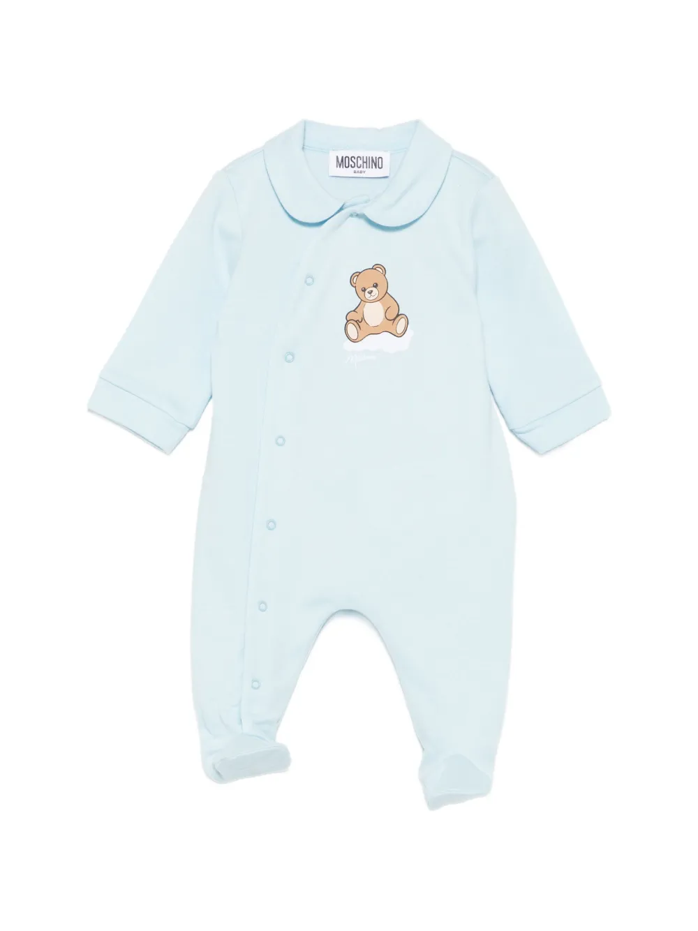 Moschino Kids logo-print pajamas - Blu