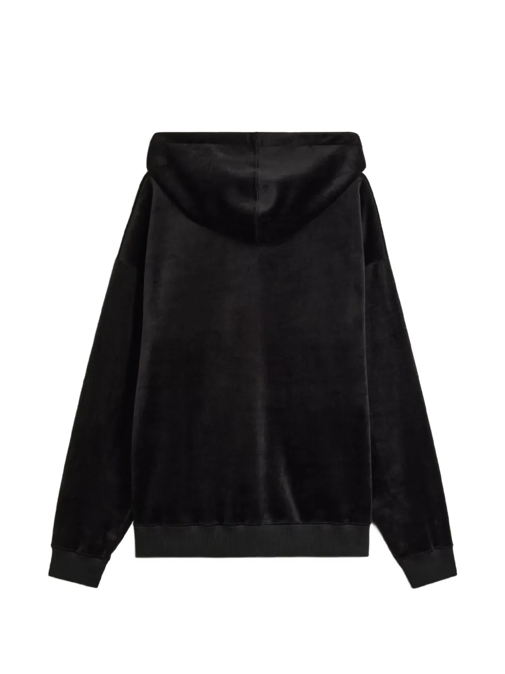Y-3 Hoodie met fluwelen logoprint Zwart