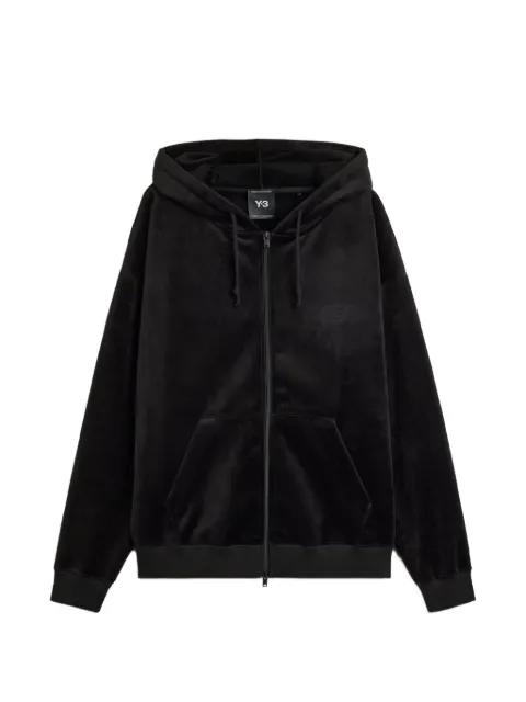 Y-3 velvet zip-up hoodie