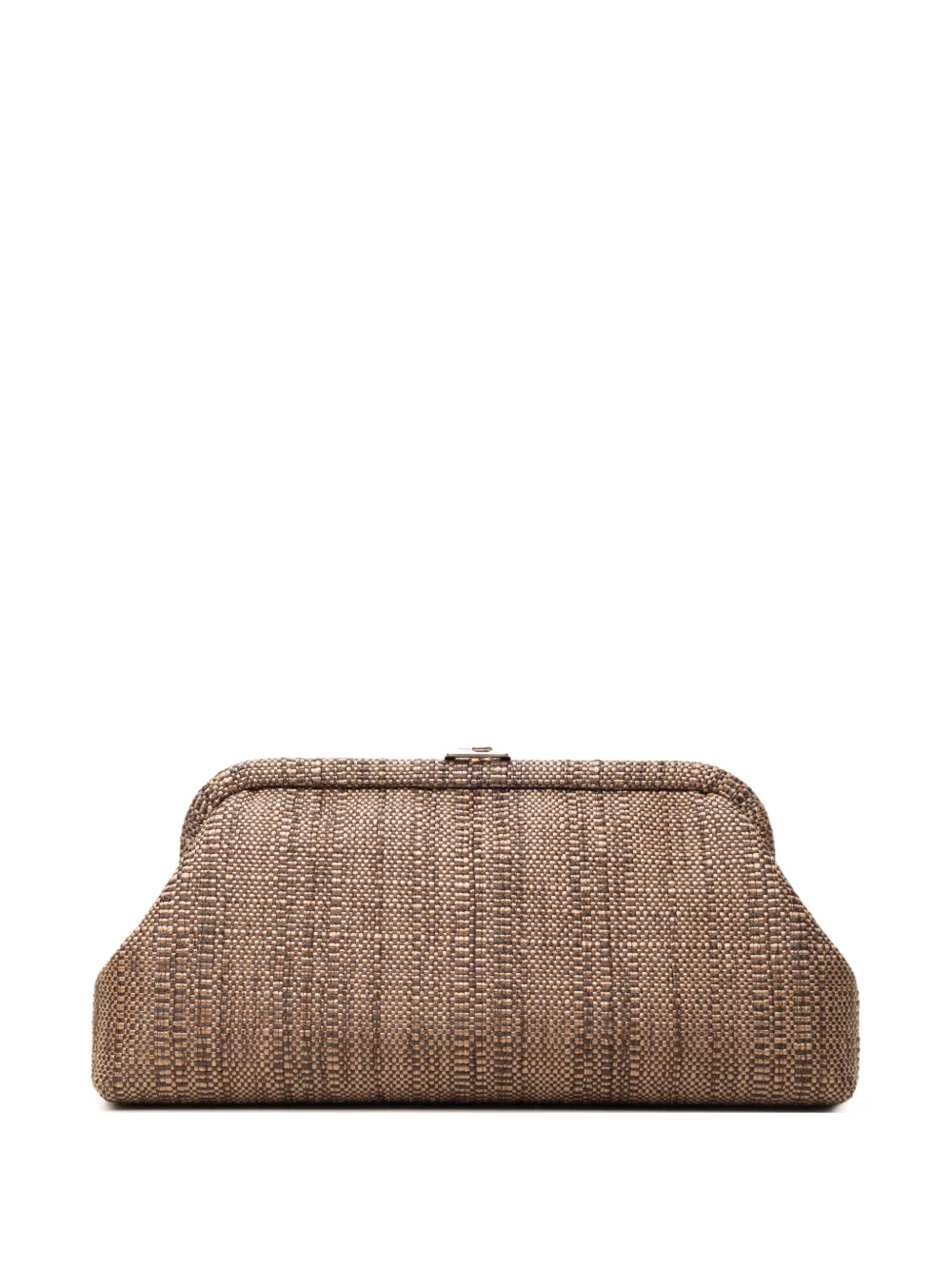Jimmy Choo Skylar woven clutch bag - Marrone