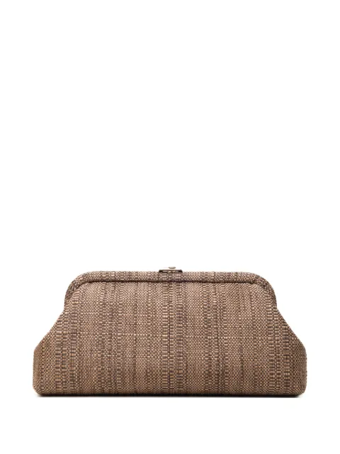 Skylar woven clutch bag