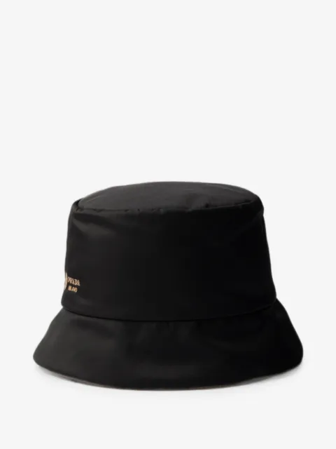 Prada reversible Re-Nylon and camel-hair bucket hat