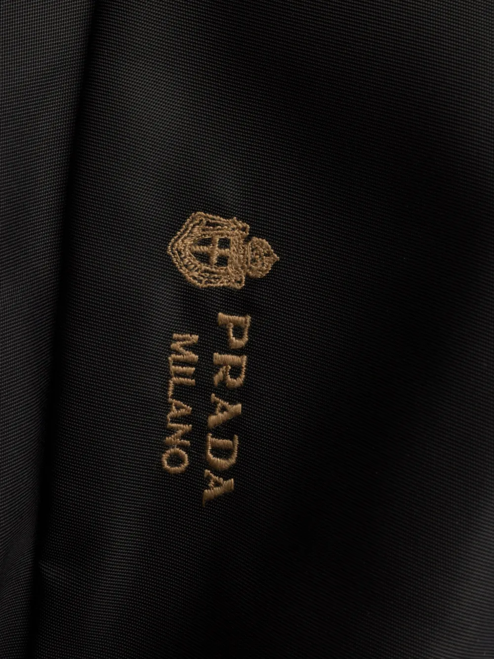 Prada Re-Nylon omkeerbare vissershoed met kamelenhaar Zwart