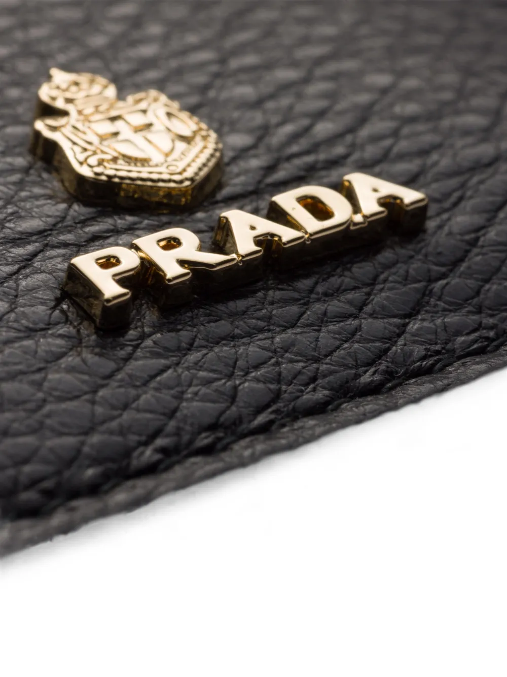 Prada Leren pasjeshouder Zwart