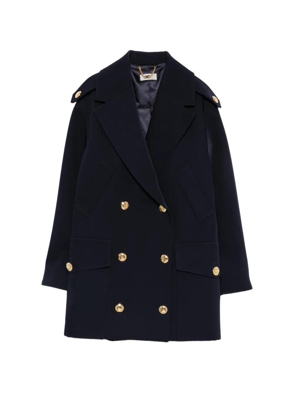 Elisabetta Franchi double-breasted coat - Blau