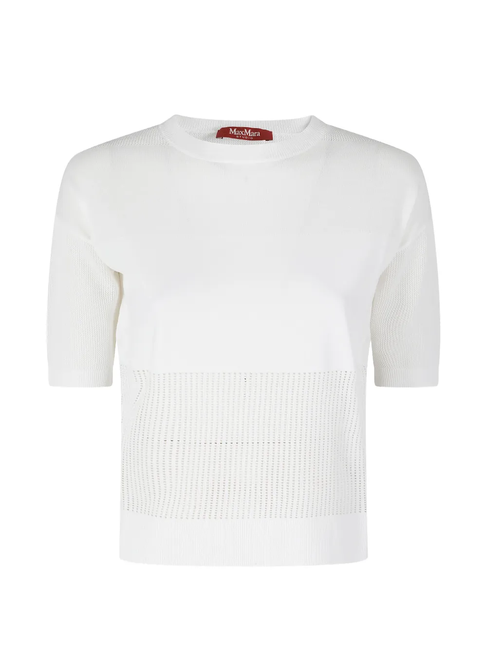 Max Mara Celebre perforated sweater - Weiß